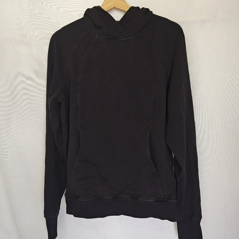 Lululemon‎ Scuba Pullover Hoodie Hooded Sweatshirt Black Est. 8 Medium Large